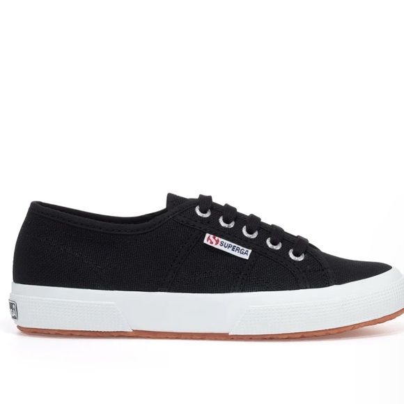 Superga Shoes - Superga Black and White Cotu Sneakers